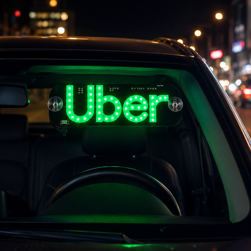 Uber LED Car Sign – USB Powered