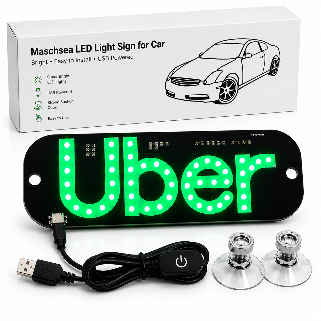 Uber LED Car Sign – USB Powered
